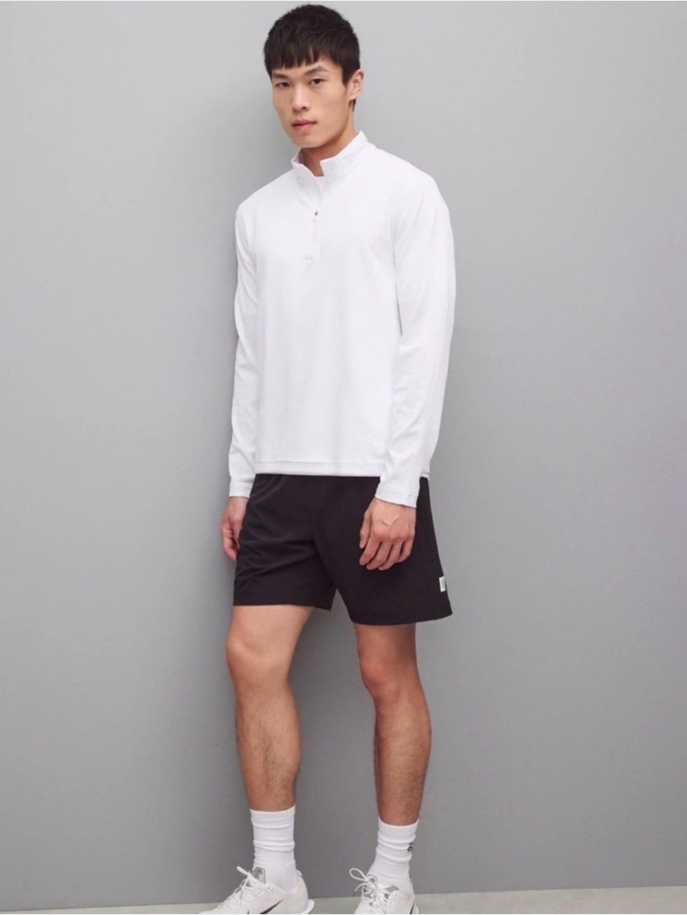Reigning Champ White Quarter-Zip Sweatshirt